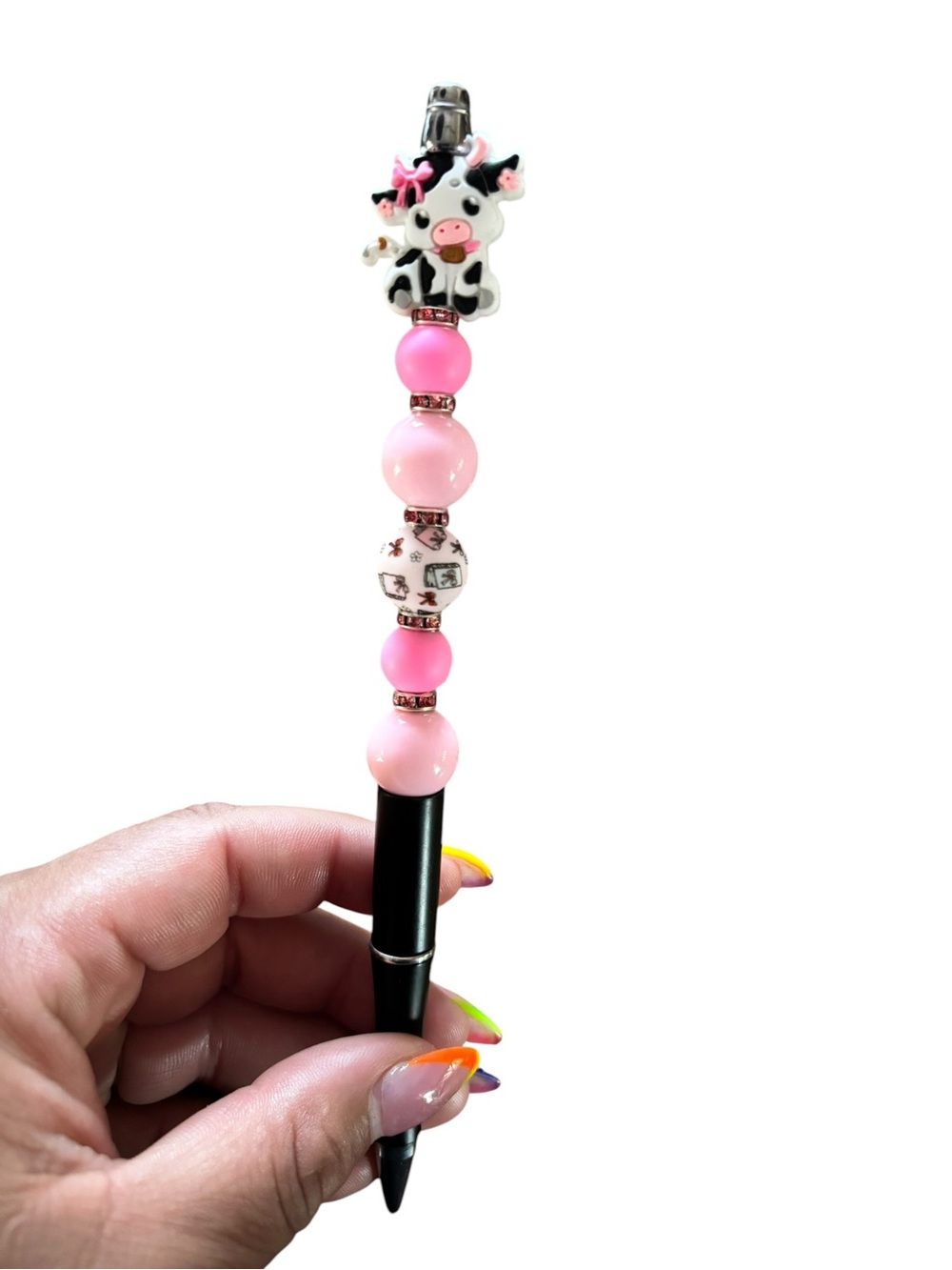 Cow Beaded Pens Handmade By AB INKS HANDMADE EXPRESSIONS